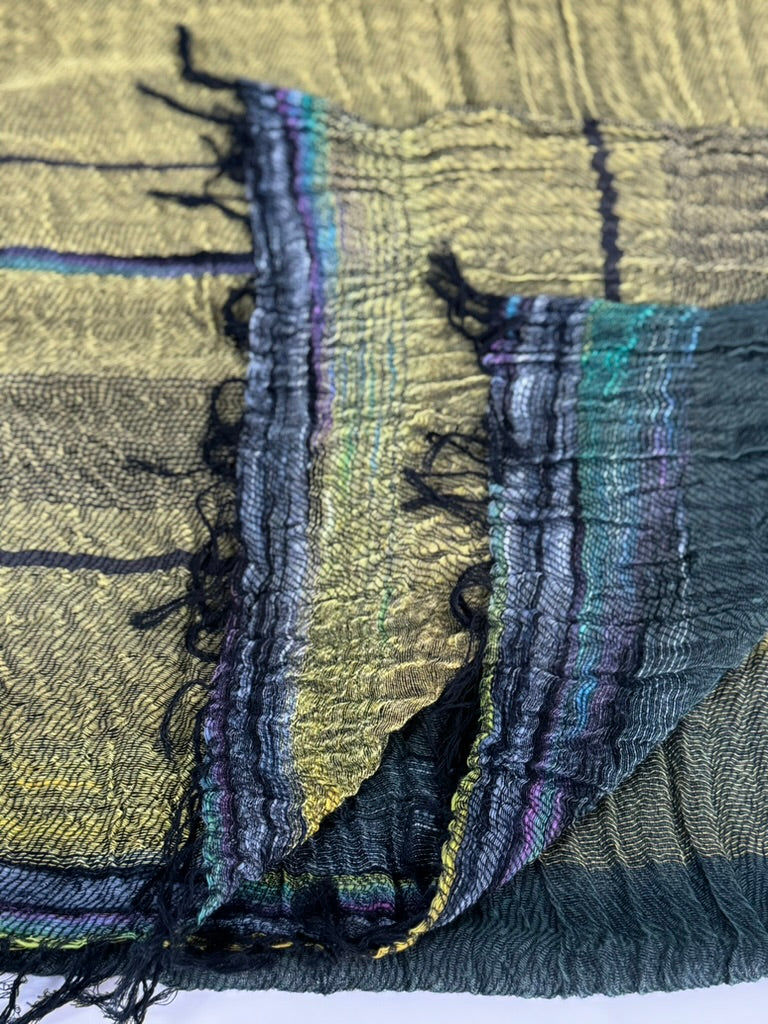 Roots Middle Gauze Cotton Scarves 21'' x 70'' from Japan