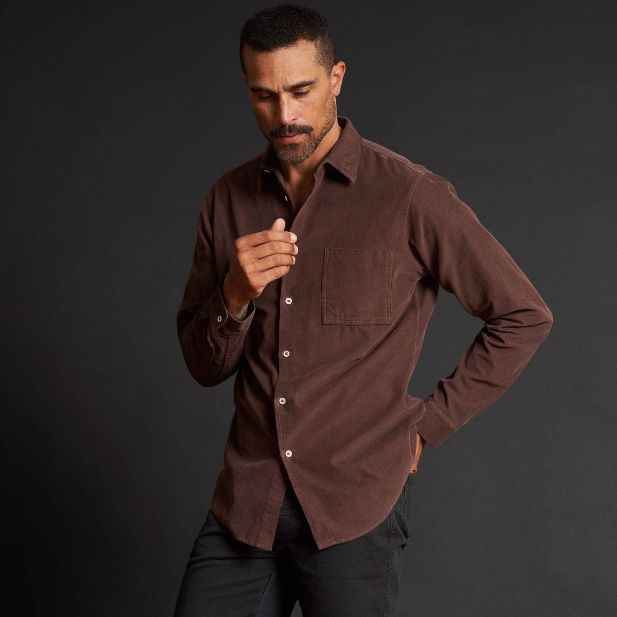 Nobel Fine Wale Cord Shirt