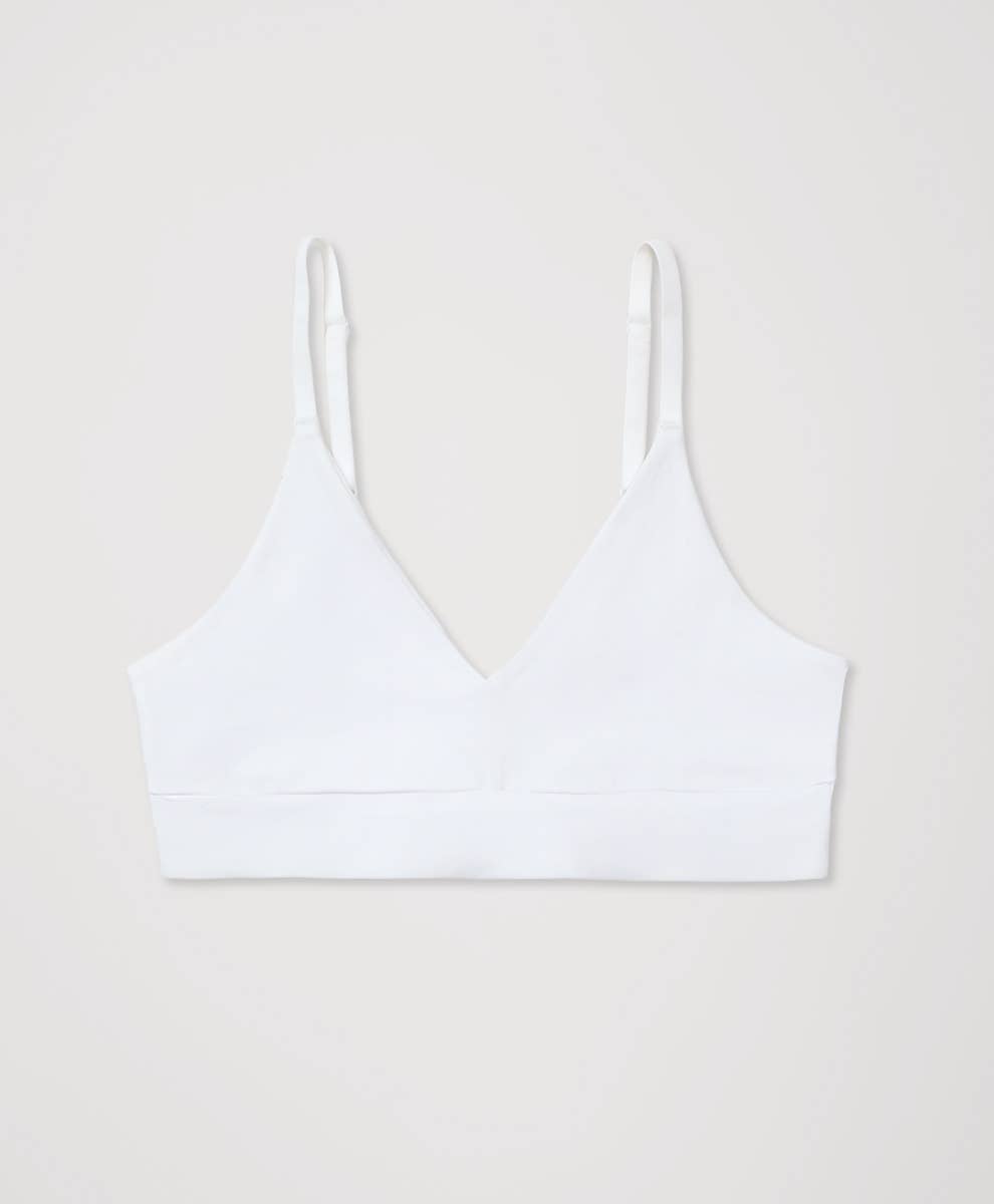 Pact - Women's Everyday Classic T-Shirt Bra: White / X-Large