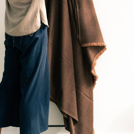 Plush Merino Handwoven Throw in Tobacco Leaf