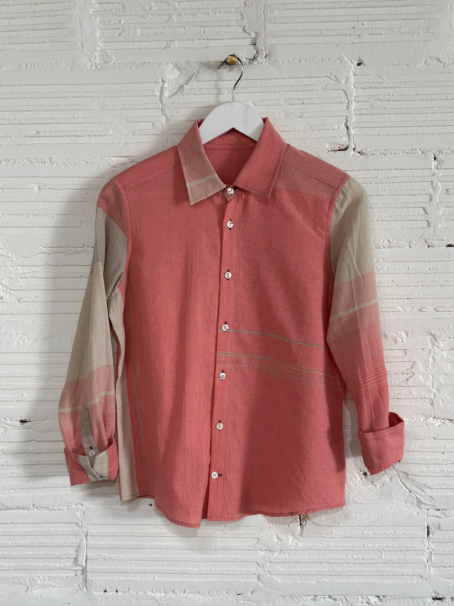 Button Down Shirt -Long Sleeve in Organic Cotton by Tamaki-Niime