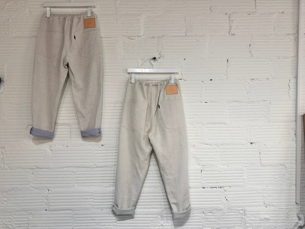 Tamaki-Niime Happy Pant-Organic Cotton Denim -Gender Fluid Wear from Japan