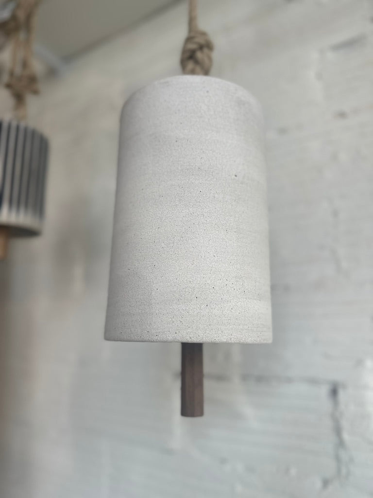 Mquan thrown bell tall white  size: XL: 12.5" x 6.5”