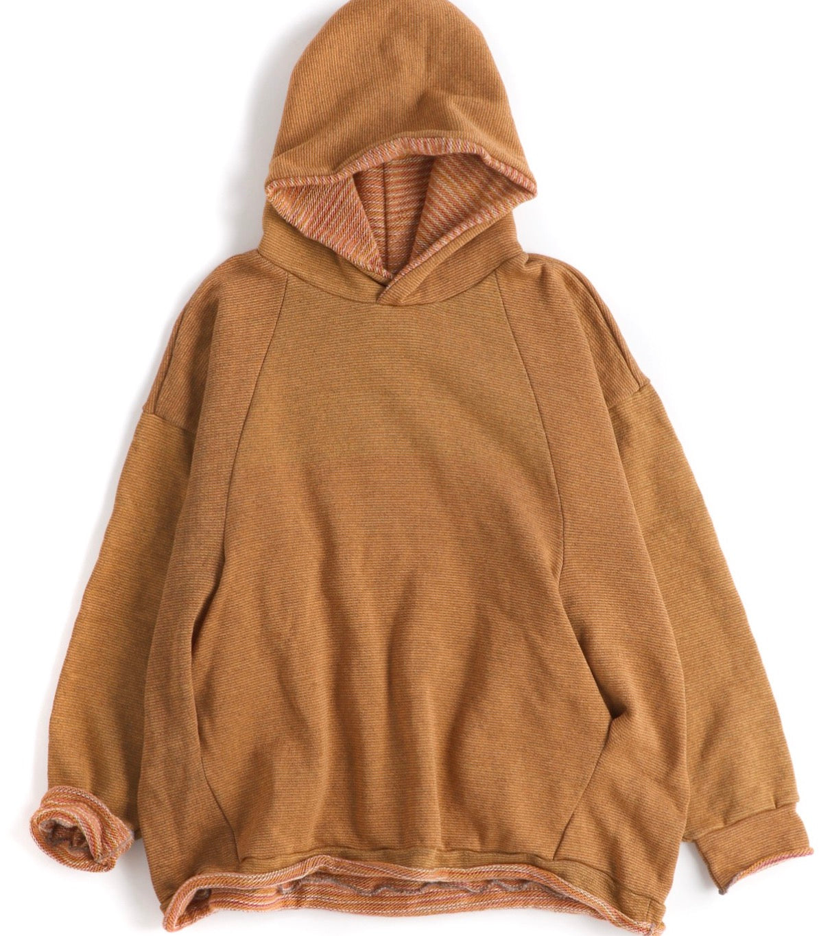 Tamaki Niime Dub Dub Pocket reversible hoodie in organic cotton from Japan