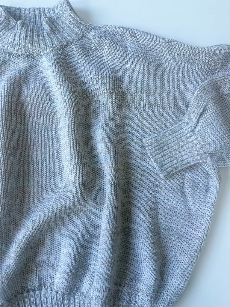 Mock Merino Cotton Tsuki Sweater