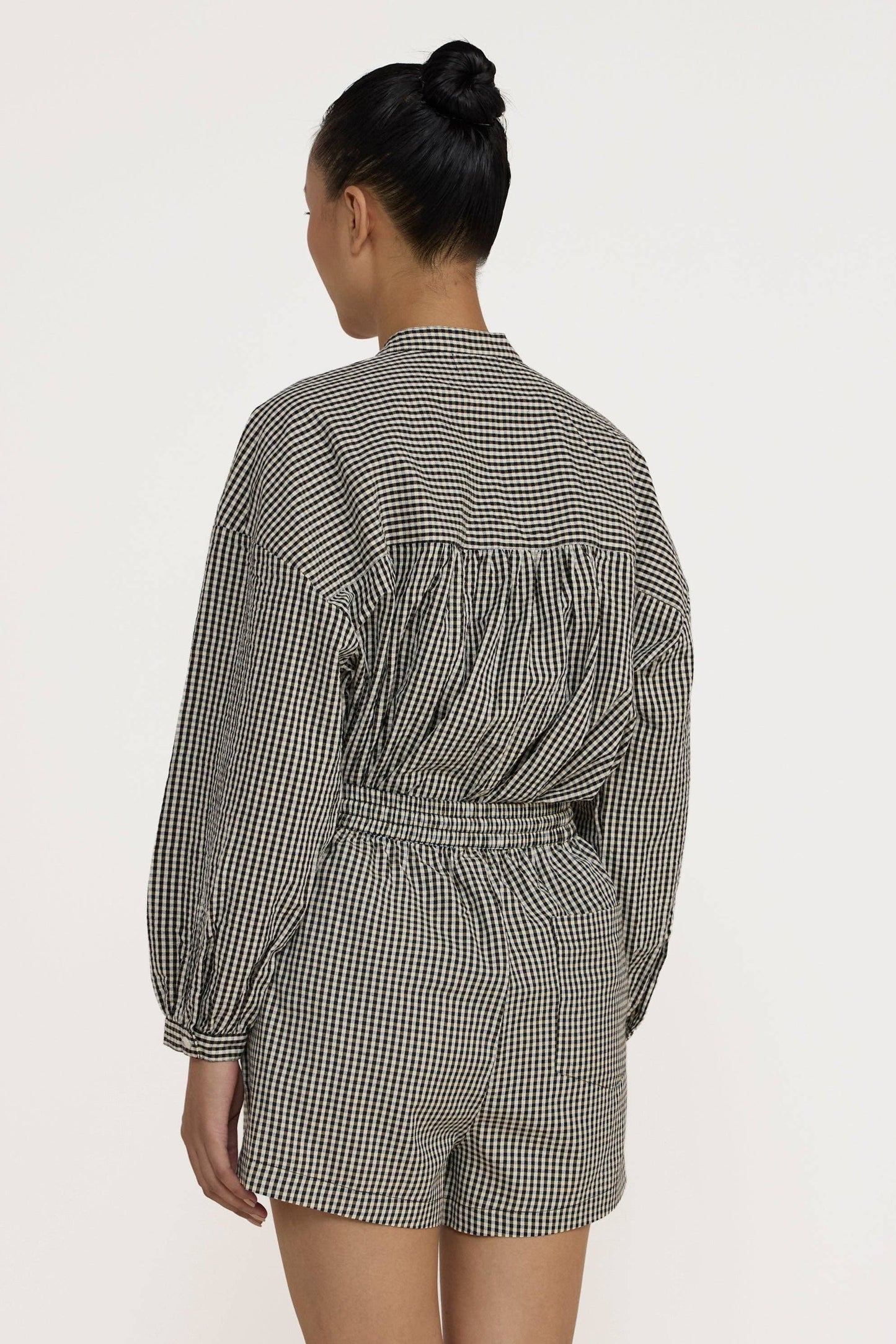 LAUDE the Label - Easy Shorts - Black Gingham: M