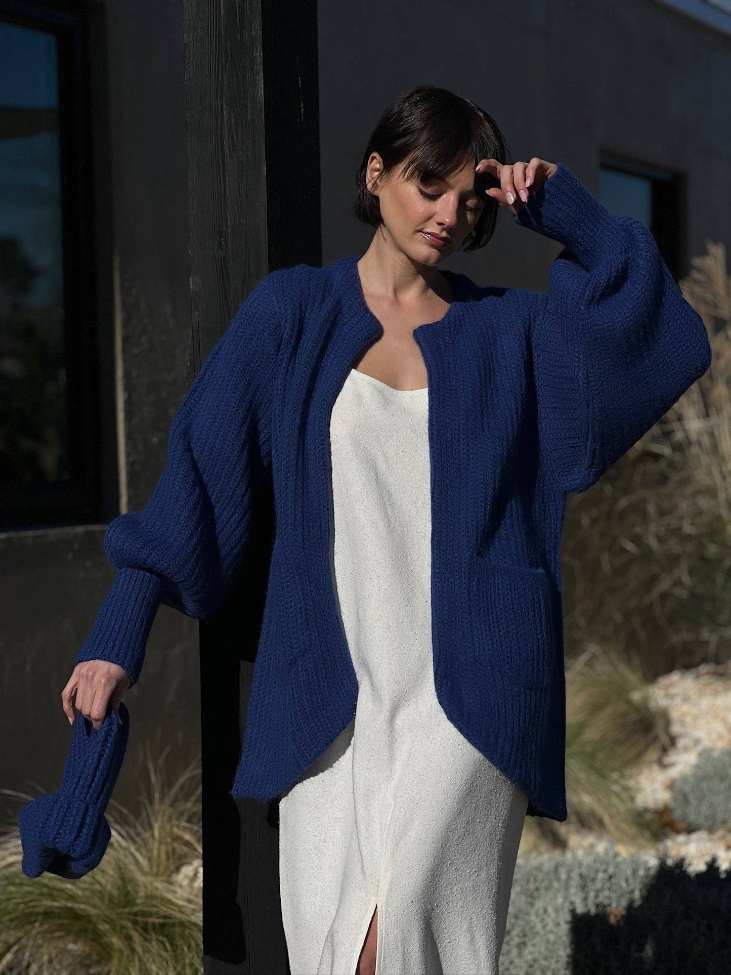 Na Nin - Dylan Knitted Alpaca Coat: Ivory / O/S