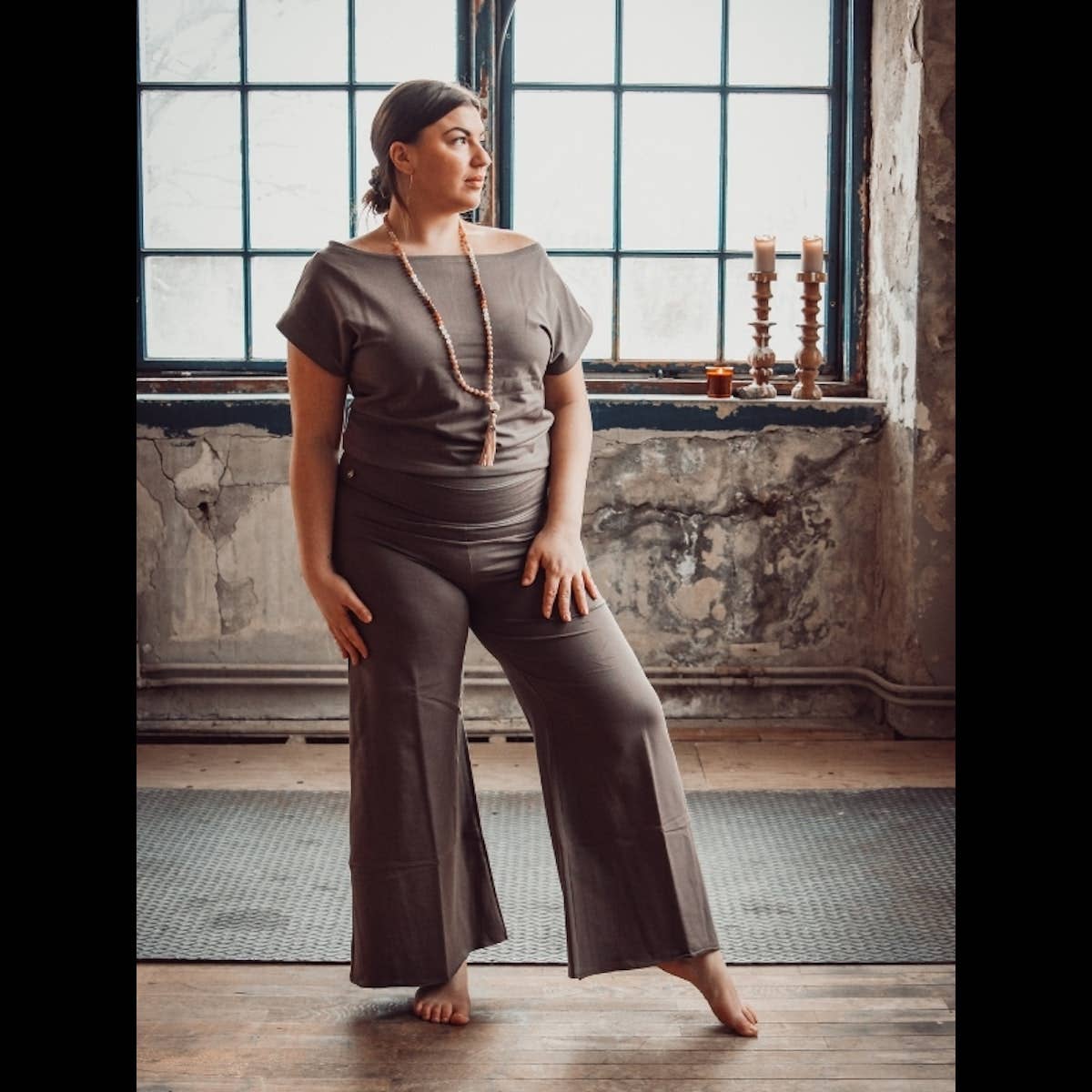 Soul Factory - Organic cotton Jumpsuit deluxe - Plum Truffle: 'S