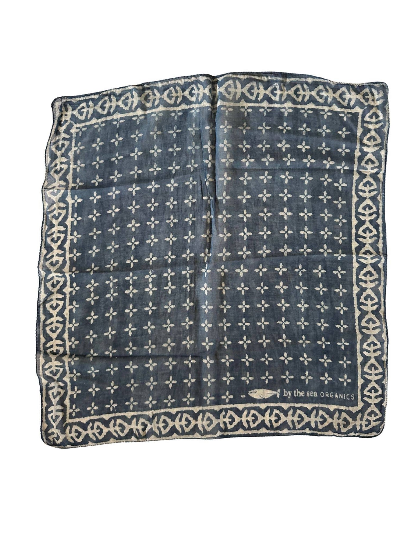 Indigo Gauzy Organic Cotton Bandana
