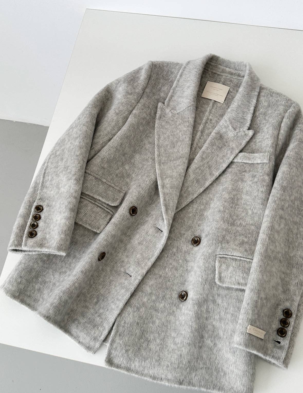 Loom & Line - Ember Wool Double-breasted Blazer - 4 Colors: Caramel / One Size