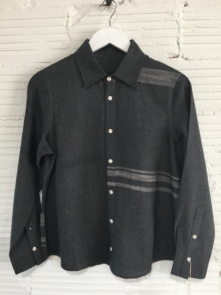Button Down Shirt -Long Sleeve in Organic Cotton by Tamaki-Niime