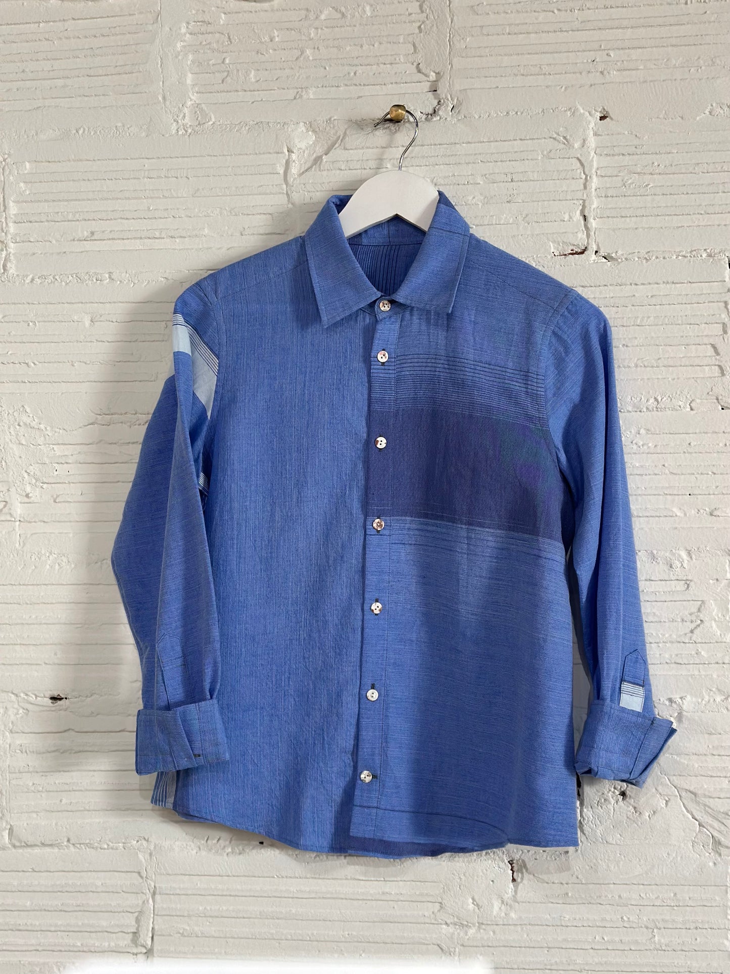 Button Down Shirt -Long Sleeve in Organic Cotton by Tamaki-Niime