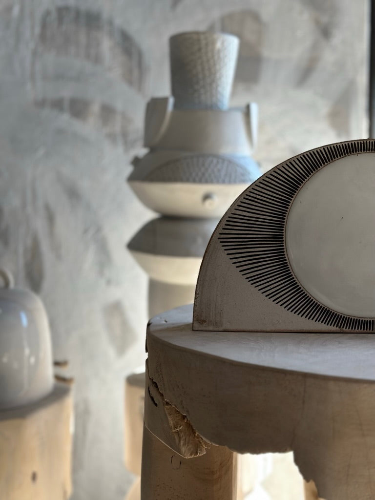 New Half Eye White Sculpture MQUAN