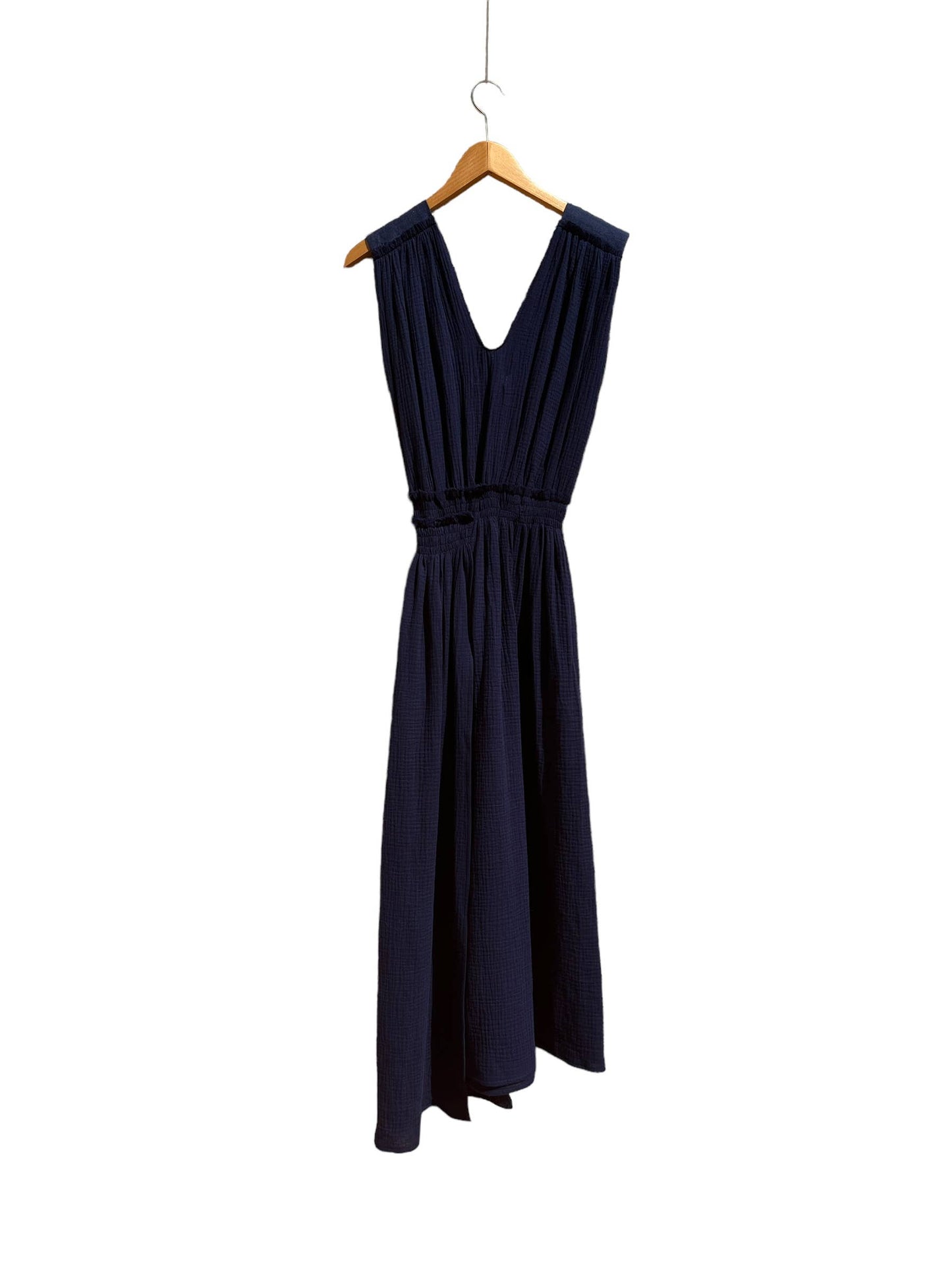 CECILIA SÖRENSEN - 789 ACACIA Dress in organic cotton muslin: Blue