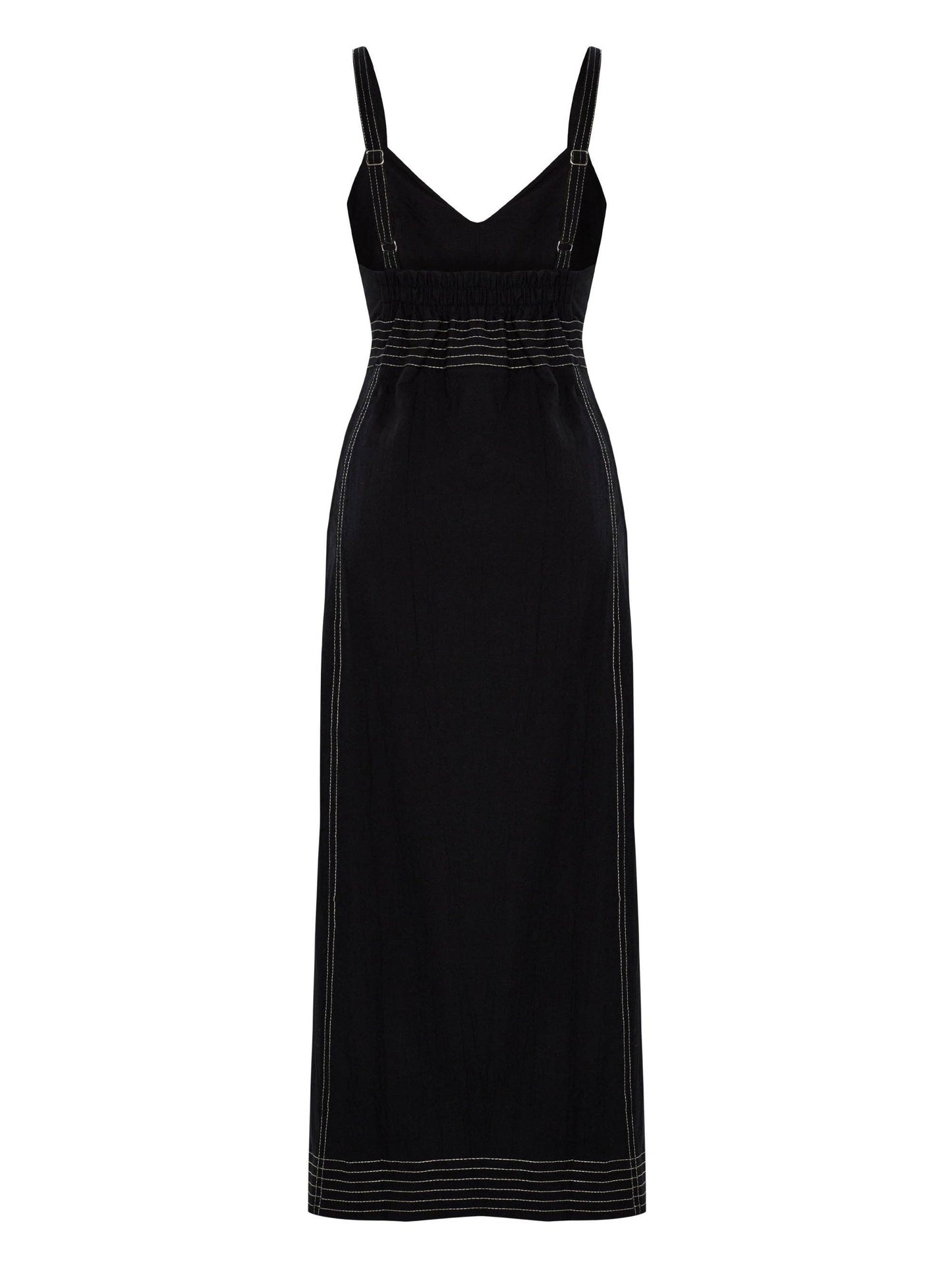 The Handloom - Eva Maxi Dress - Black: Black / M-L