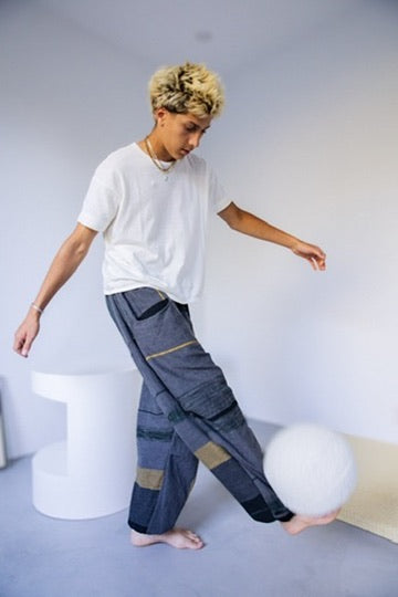 Tamaki-Niime Nica Parachute Cotton and Cotton-Merino Blend "Co-Ed" Pant