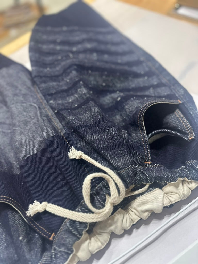 Tamaki-Niime Happy Pant-Organic Cotton Denim -Gender Fluid Wear from Japan