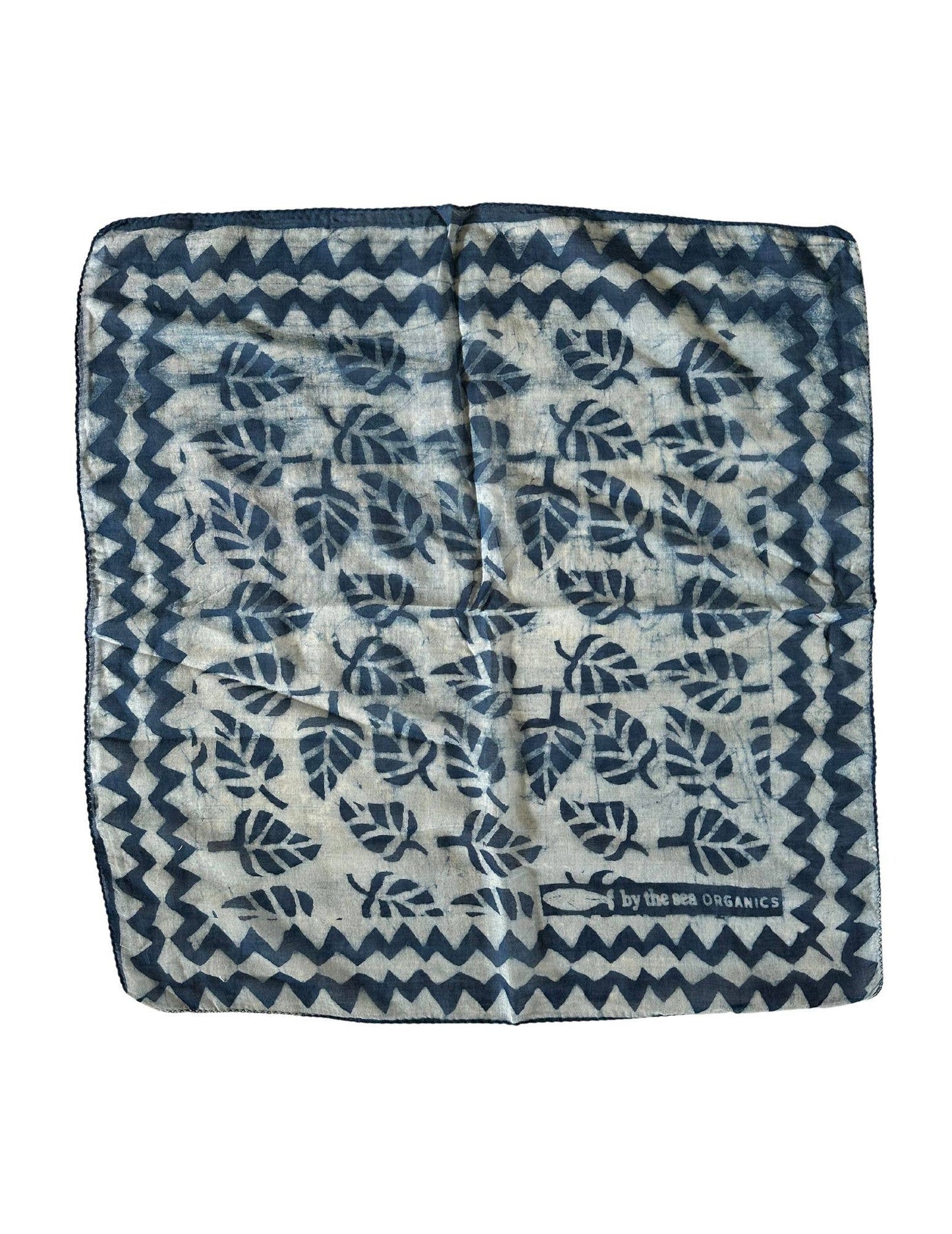 Indigo Gauzy Organic Cotton Bandana