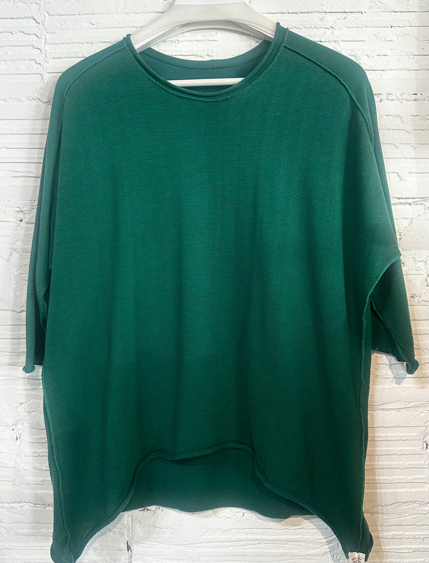 Nuime Futo Mid Sleeve Fine Organic Cotton Woven Top Gender Free by Tamaki-Niime