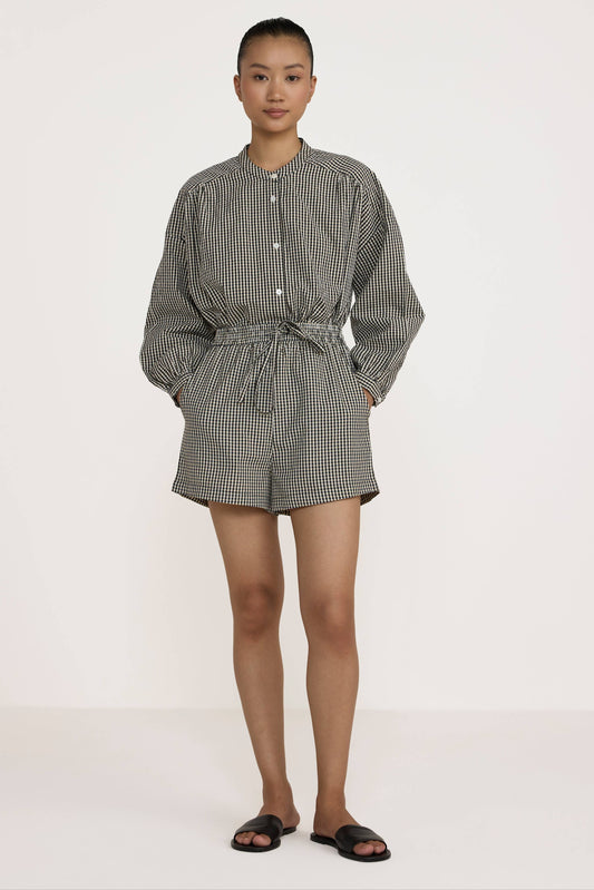 LAUDE the Label - Easy Shorts - Black Gingham: M