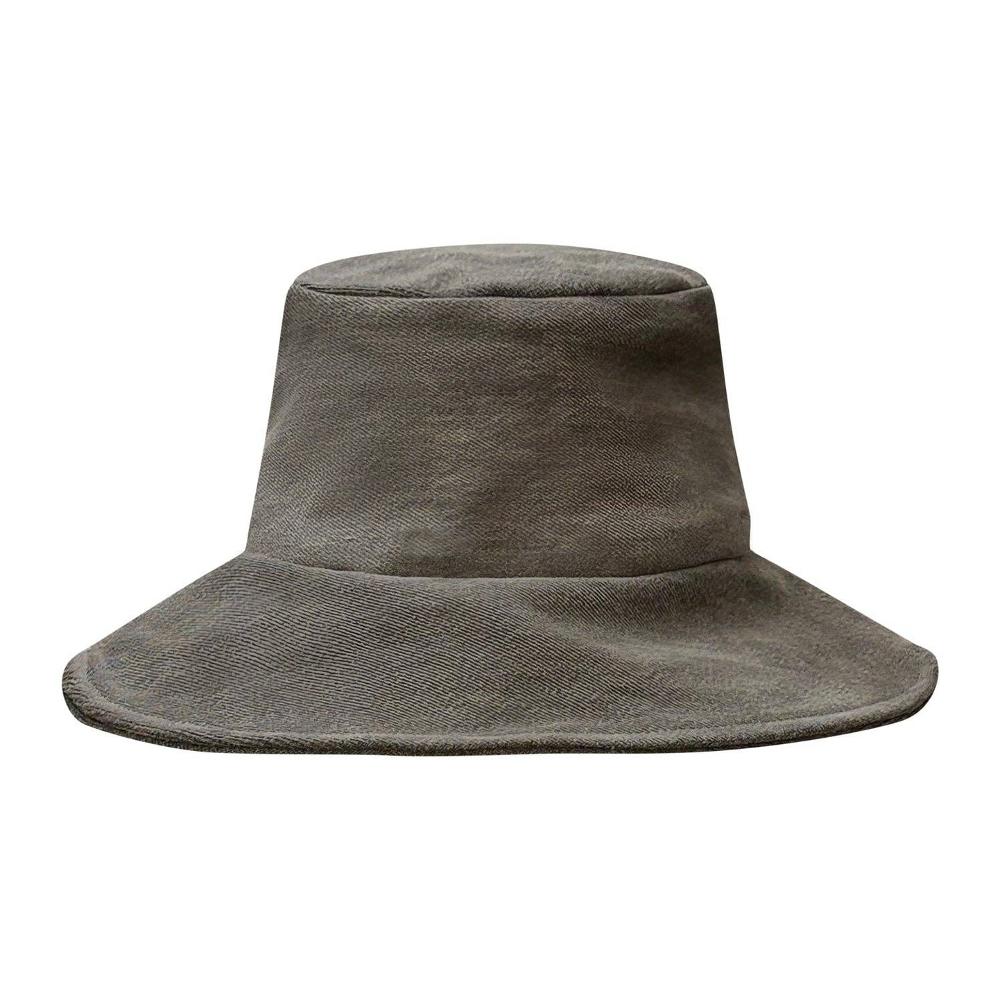 Deborah Lindquist - Denim Bucket Hat-Distressed Black