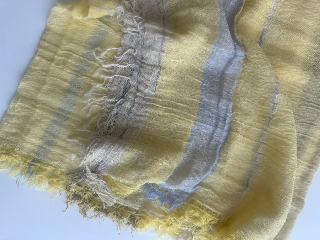 Roots Middle Gauze Cotton Scarves 21'' x 70'' from Japan
