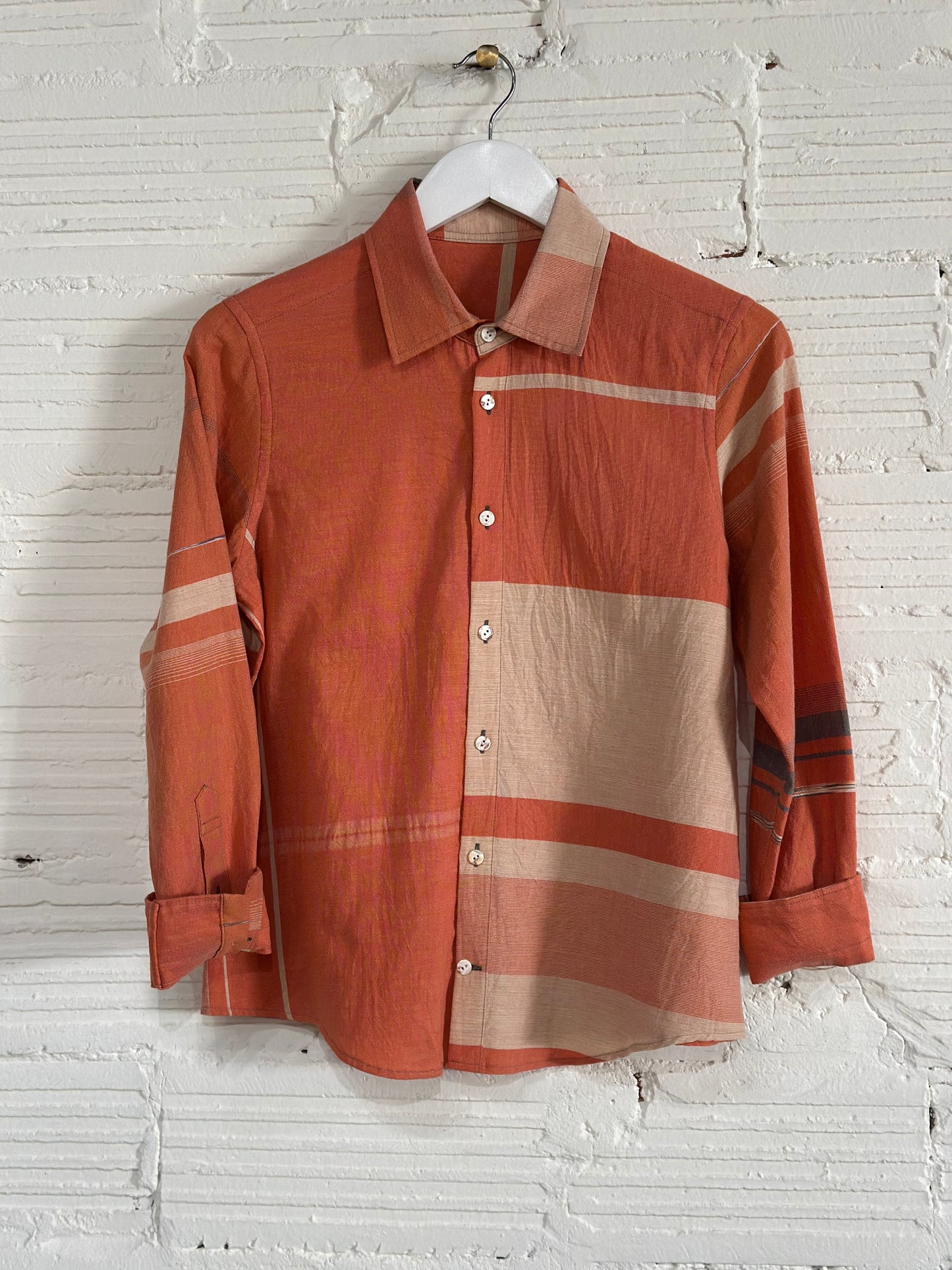 Button Down Shirt -Long Sleeve in Organic Cotton by Tamaki-Niime