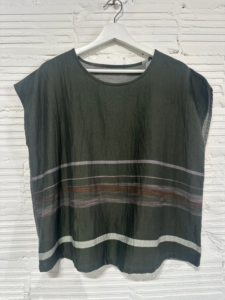 Suton tee short cap sleeve in organic Japanese cotton