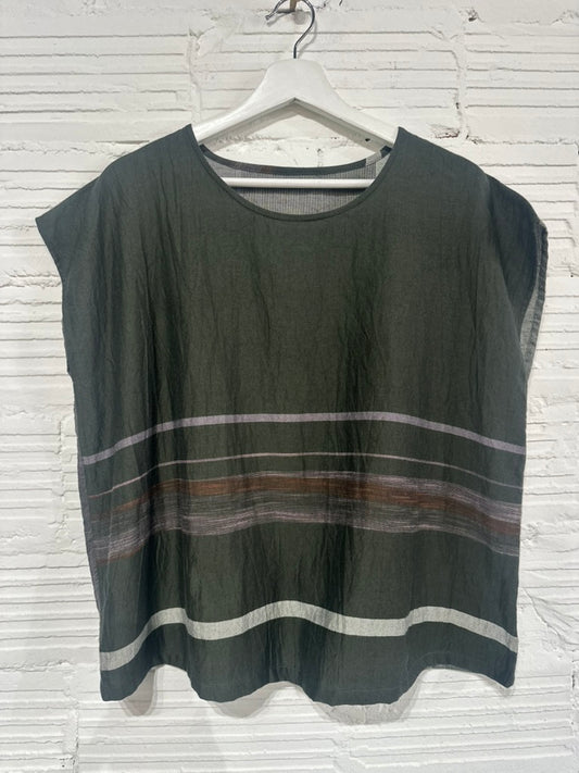 Suton tee short cap sleeve in organic Japanese cotton