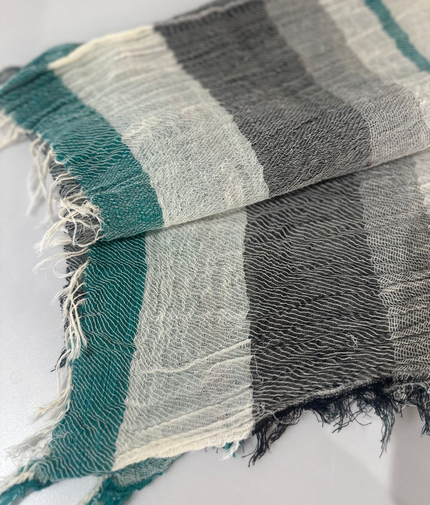 Roots Middle Gauze Cotton Scarves 21'' x 70'' from Japan