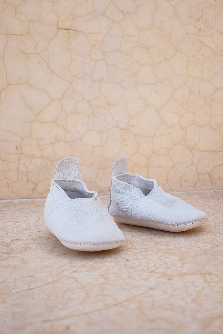 YONDER. - Baby Leather Babouche | Cloud: 12-18M