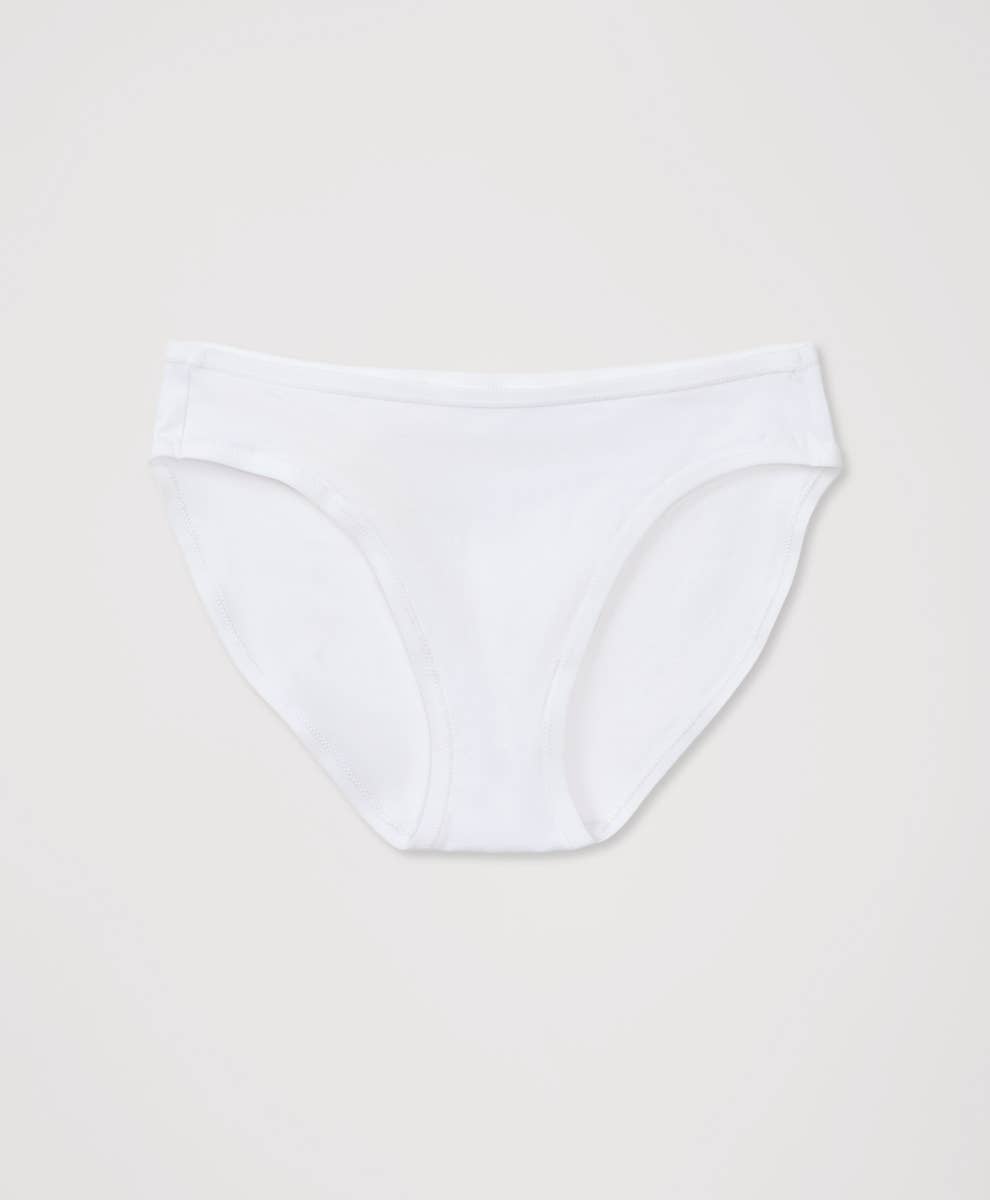 Pact - Women's Everyday Classic Fit Bikini: White / Small