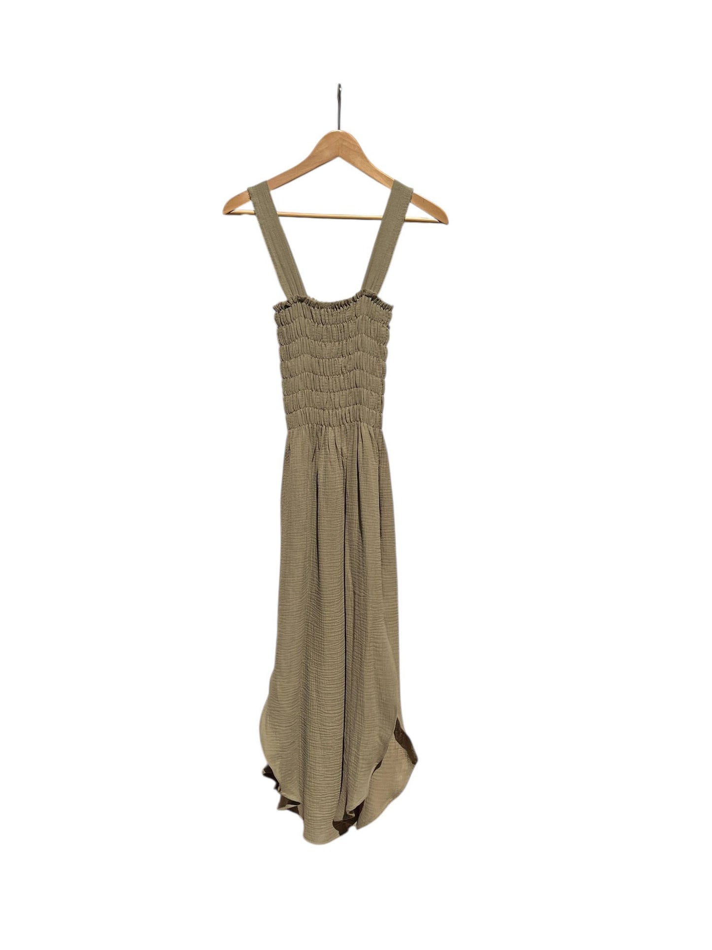CECILIA SÖRENSEN - 737 ALENC Strap dress in organic cotton muslin: Dusk blue