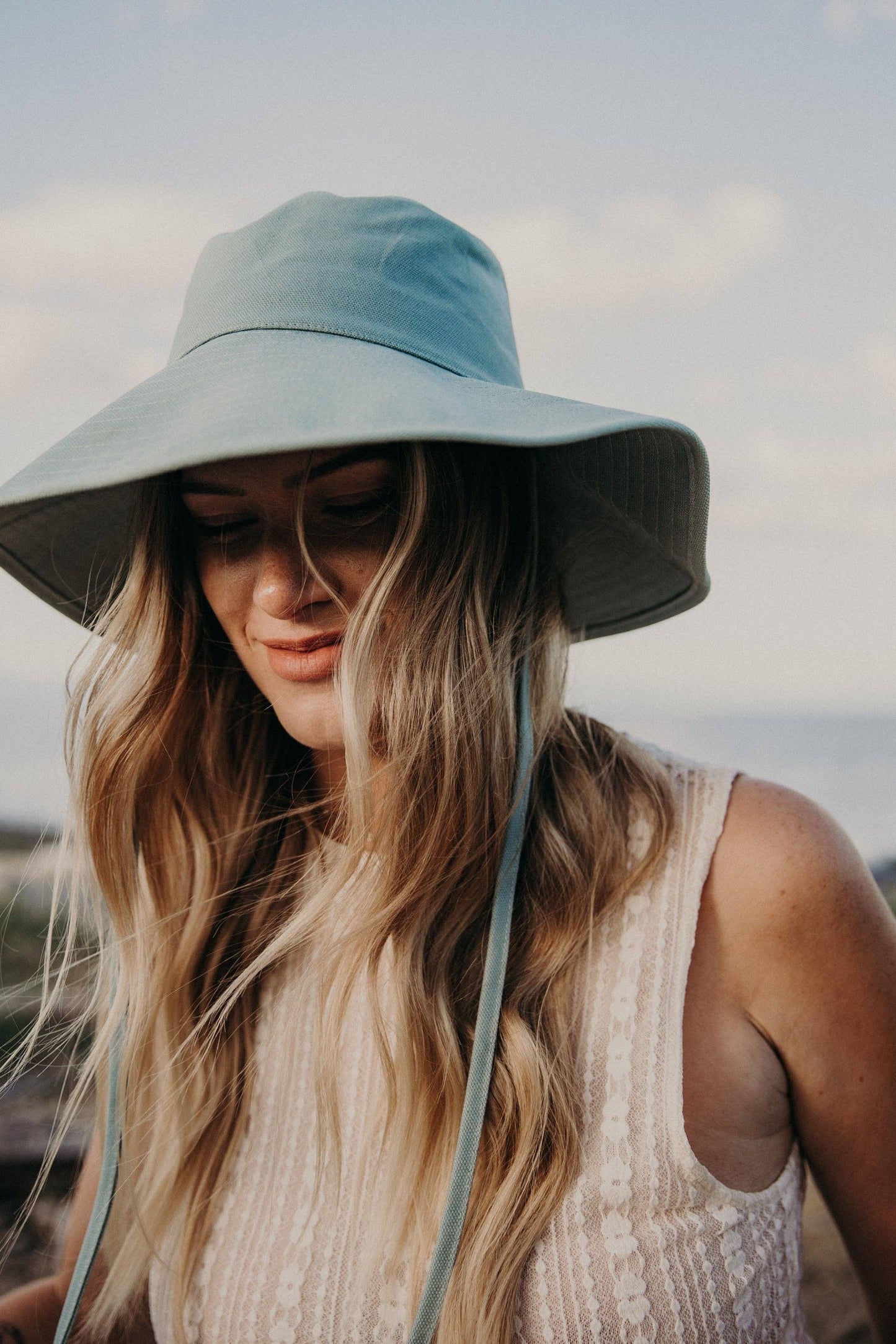 WEST VON - *New* Willa | Wide Brim Bucket Hat: Cinnamon / M/L
