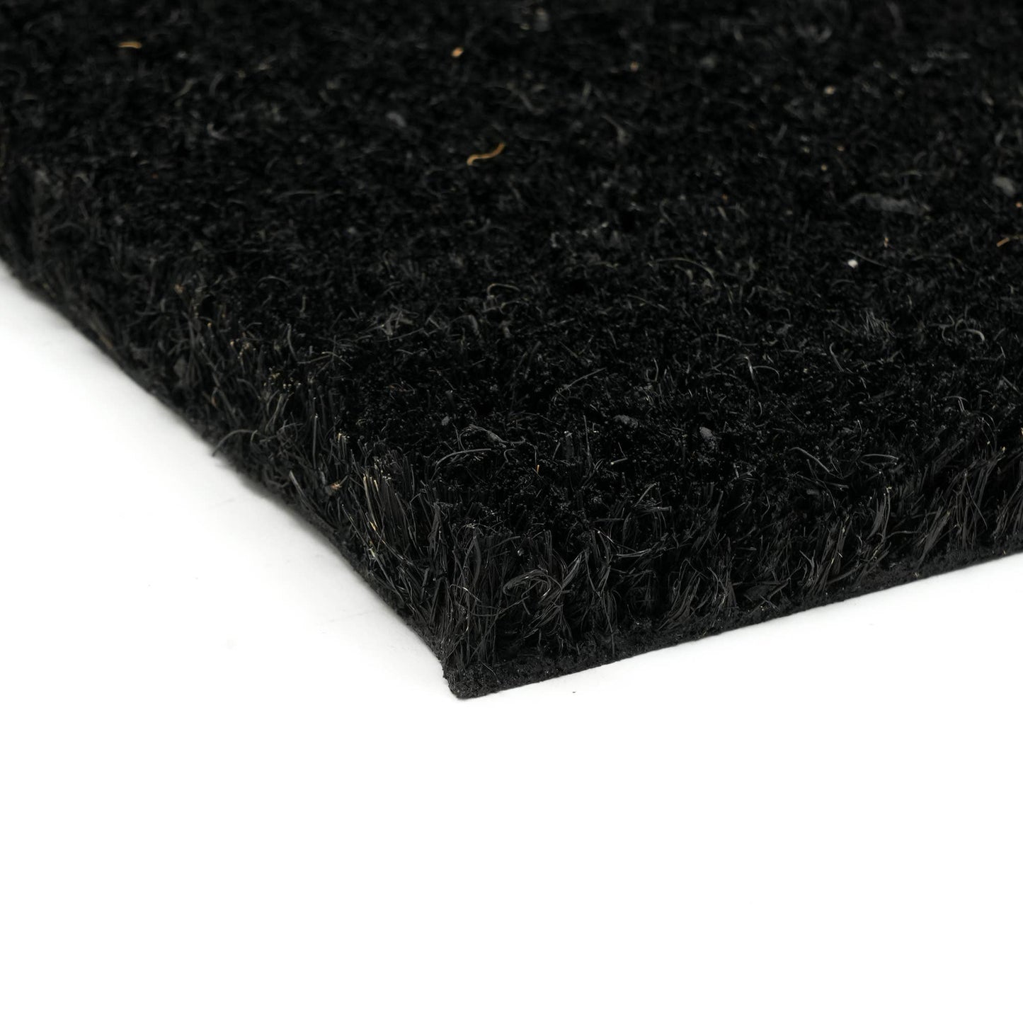 ExpoBazaar - Solid Color-Natural Coir Doormat: Black