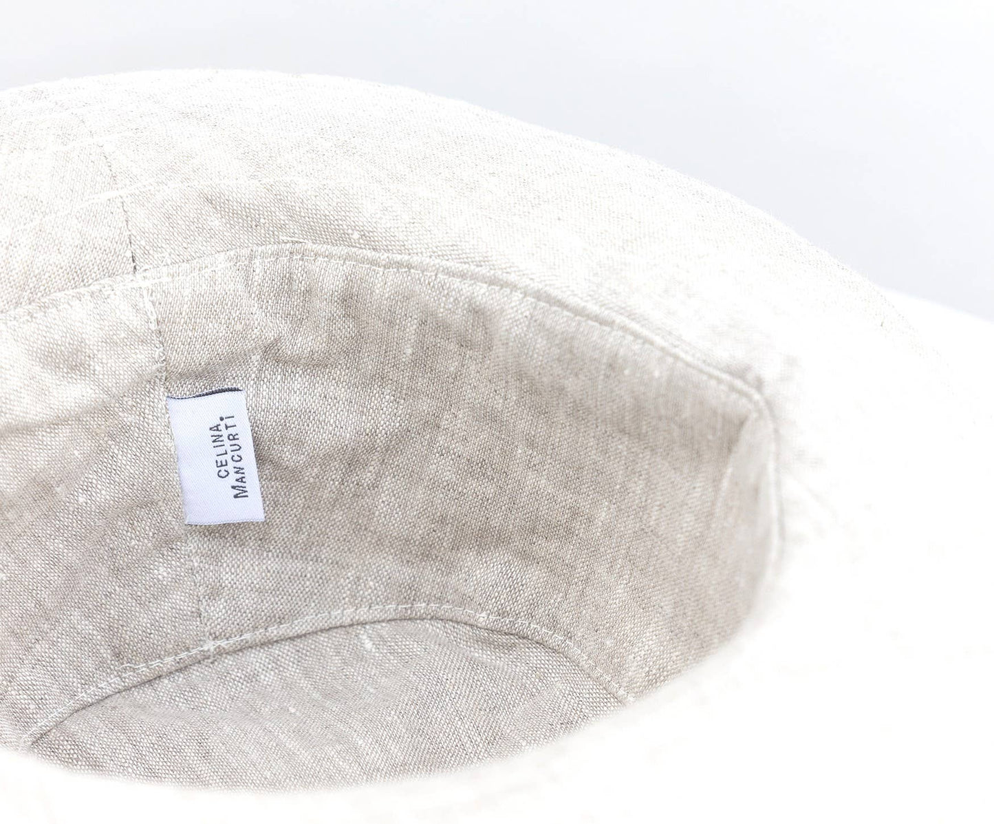 Celina Mancurti, LLC - Linen Bucket Hat: Nude