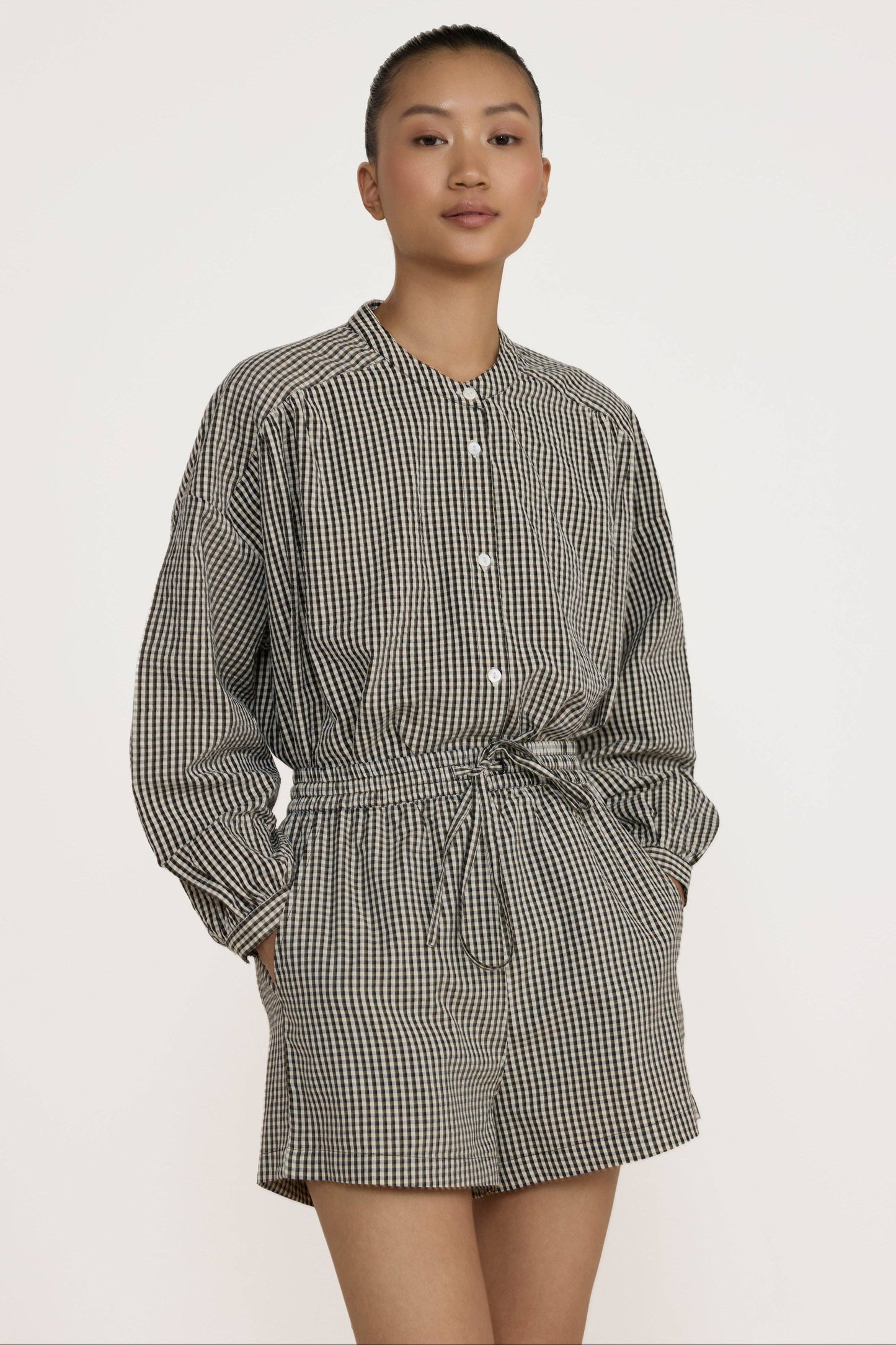 LAUDE the Label - Easy Shorts - Black Gingham: XS