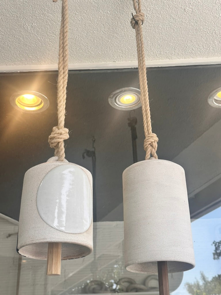 Mquan thrown bell tall white  size: XL: 12.5" x 6.5”