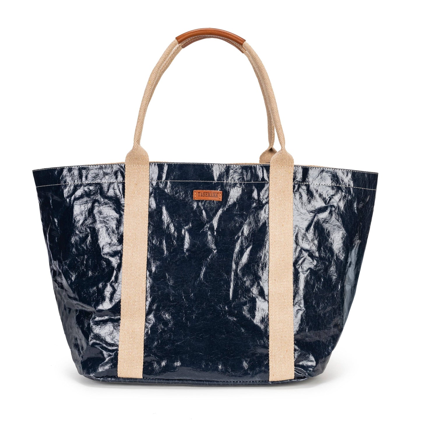 Uashmama - GIULIA GLOSSY TOTE BAG: Glossy Blue / XSmall
