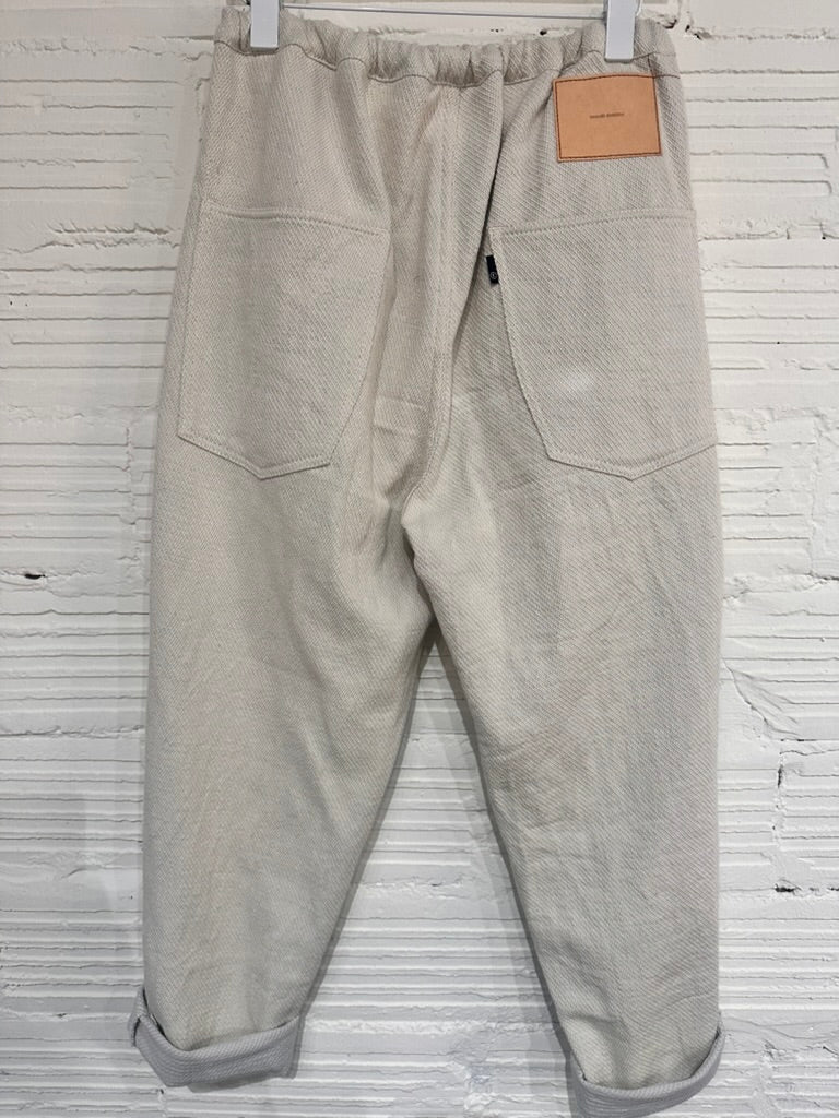 Tamaki-Niime Happy Pant-Organic Cotton Denim -Gender Fluid Wear from Japan