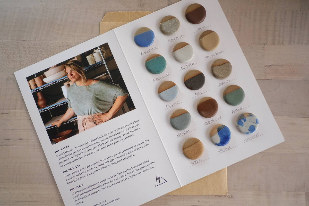 Glaze Sample Card