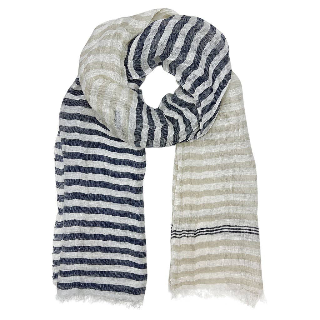 SLATE + SALT - Cabana Linen Blend Wrap Scarf