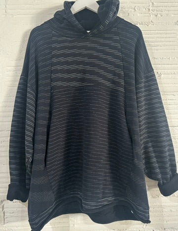 Tamaki Niime Dub Dub Pocket reversible hoodie in organic cotton from Japan