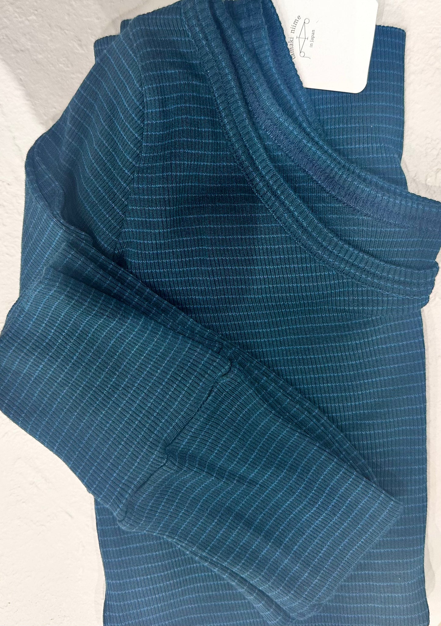 Tamaki-Niime Fukapita Scoop Cotton Knit Long Sleeve