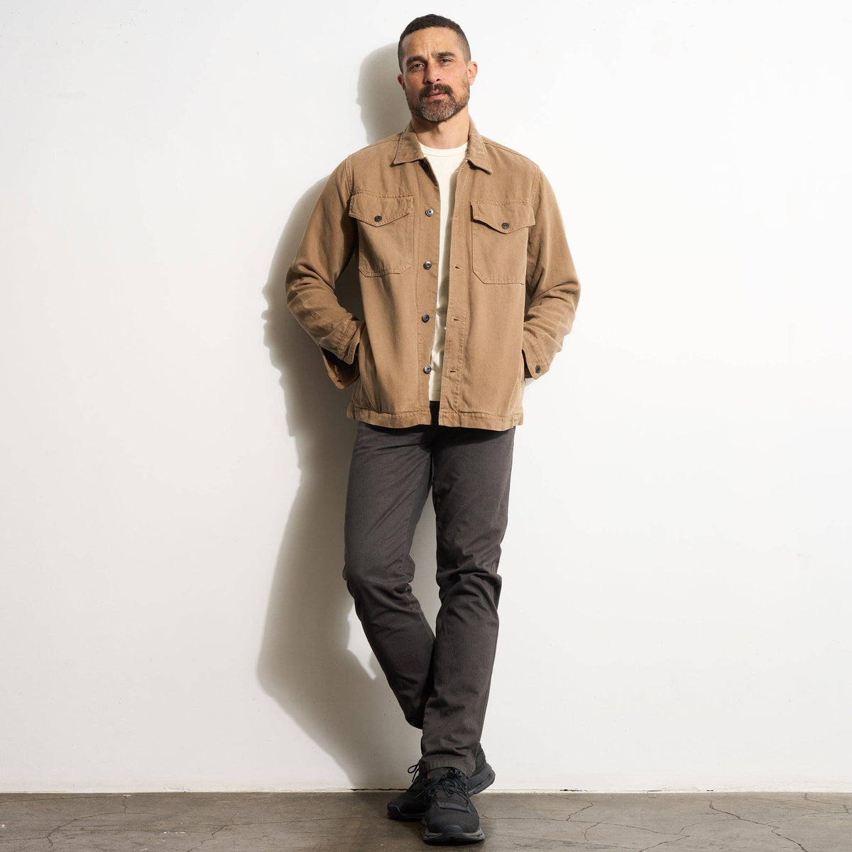 San Angelo Draped Denim Twill Jacket