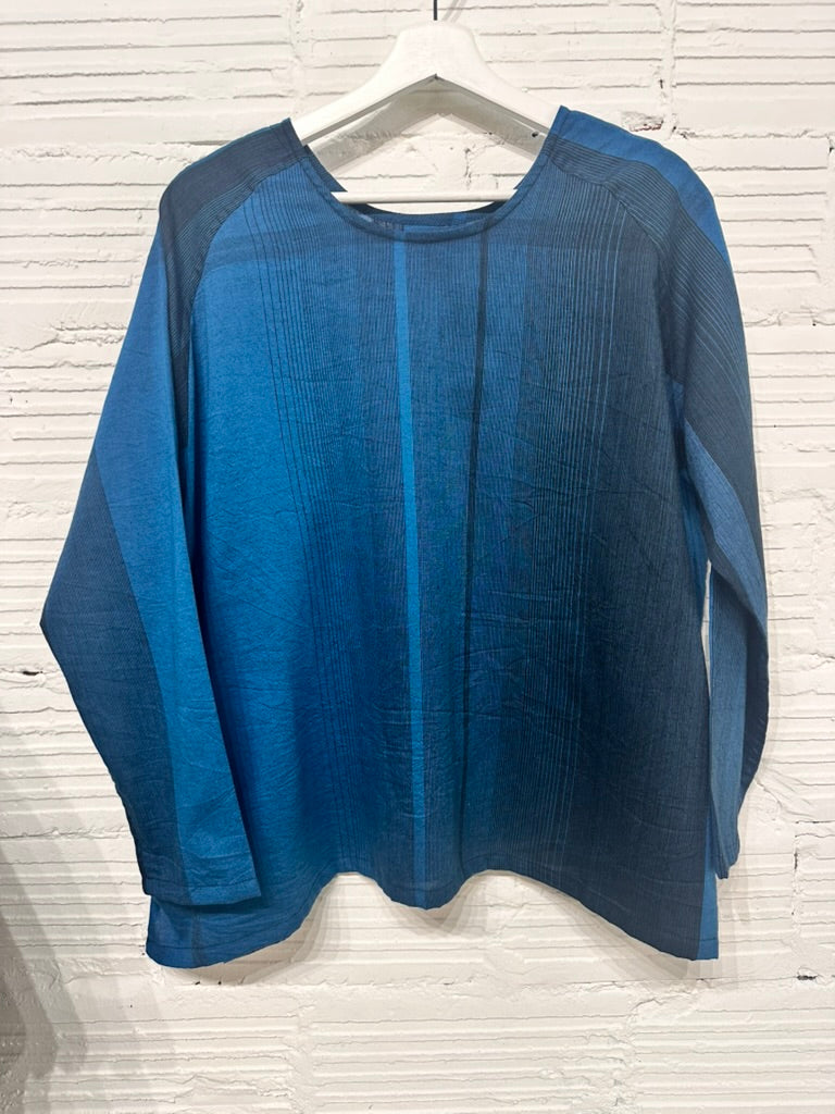 Tamaki-Niime T-Ragi Cotton Scoop Top