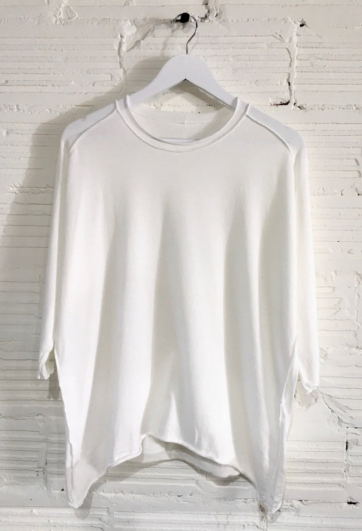 Nuime Futo Mid Sleeve Fine Organic Cotton Woven Top Gender Free by Tamaki-Niime