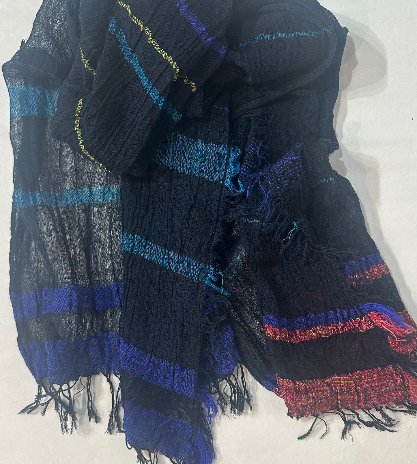 Roots Middle Gauze Cotton Scarves 21'' x 70'' from Japan