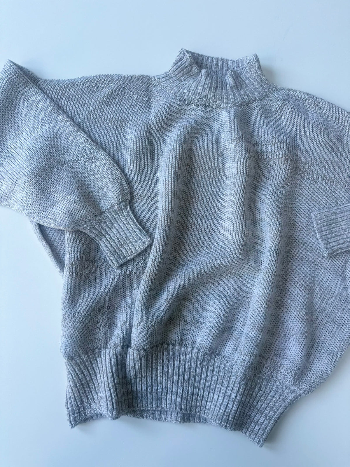 Mock Merino Cotton Tsuki Sweater