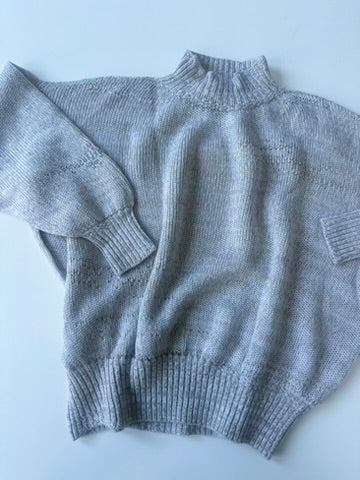 Mock Merino Cotton Tsuki Sweater